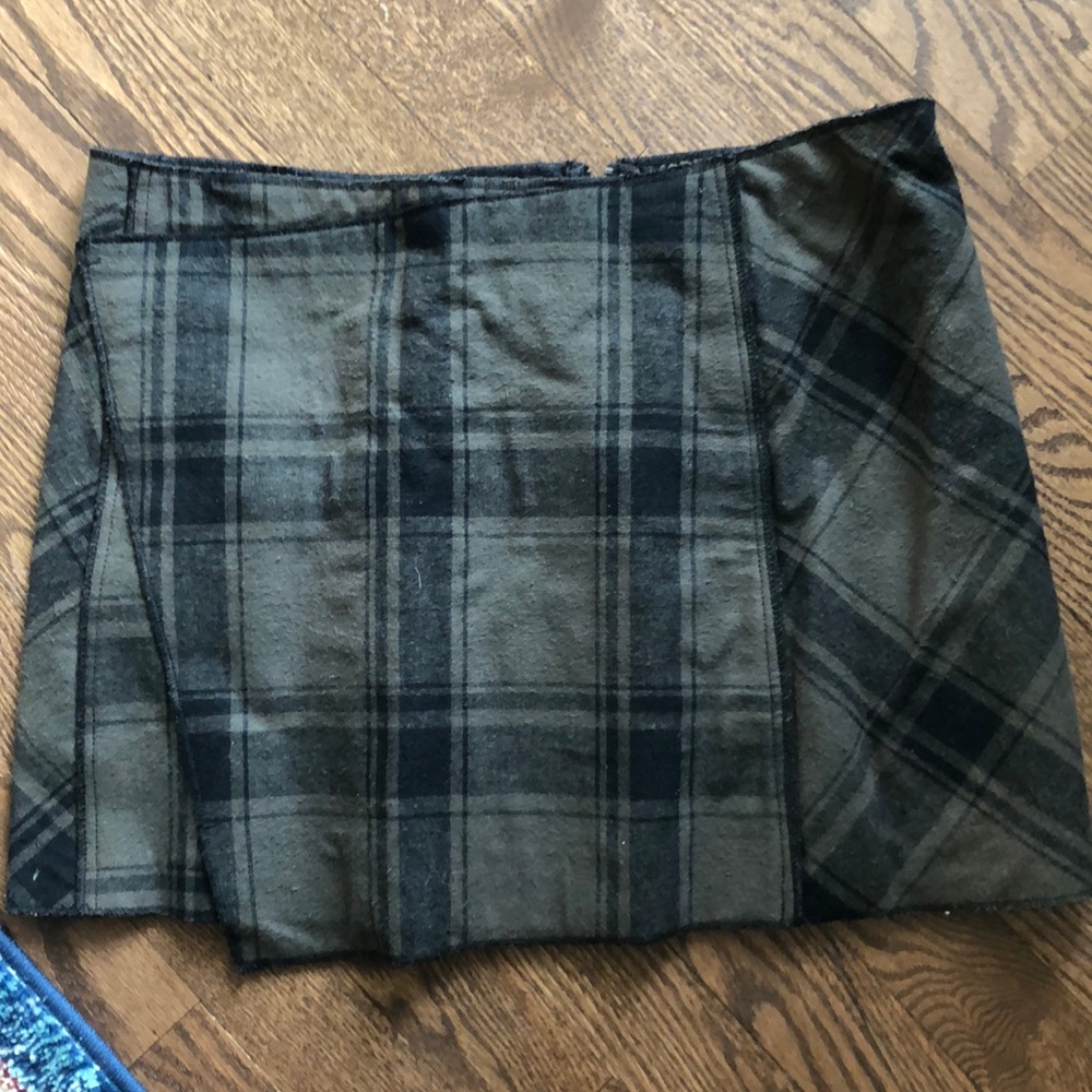 Free people plaid skirt